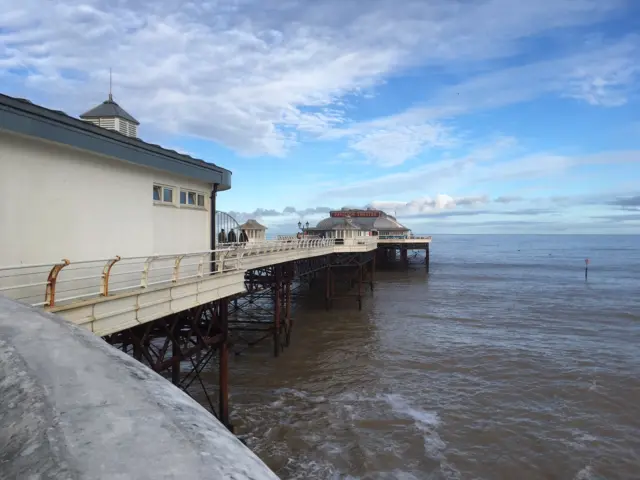 A view of Cromer pier this morning