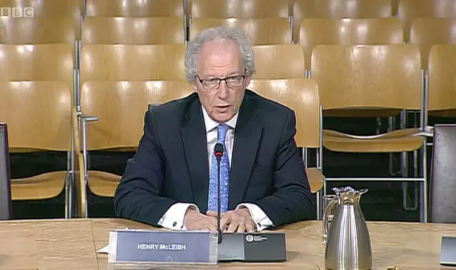 Former first minister Henry McLeish