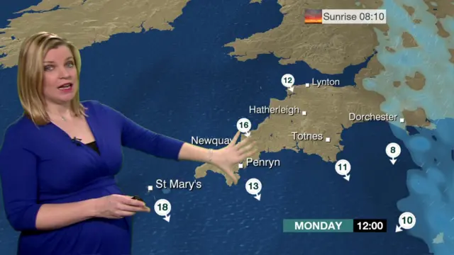 Dry and cloudy for Devon and Cornwall this morning