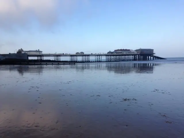 Cromer Pier at low tide