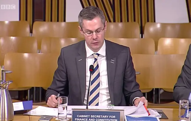 Finance Secretary Derek Mackay