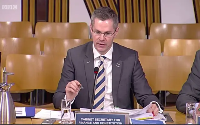 Finance Secretary Derek Mackay