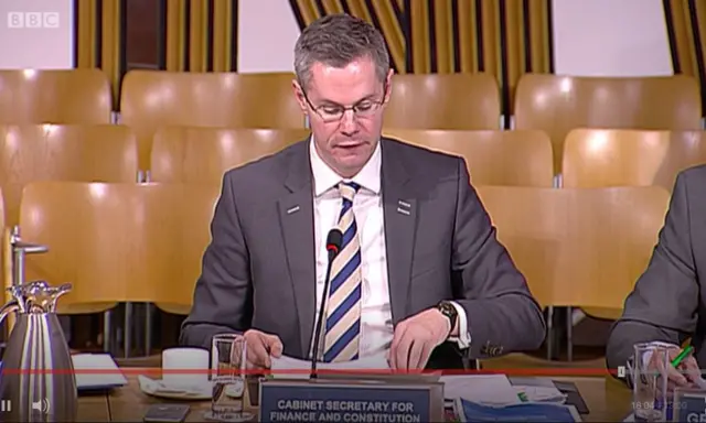 Finance Secretary Derek Mackay