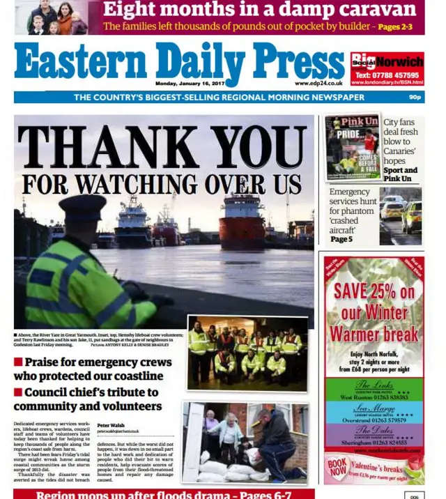 Front page of the EDP