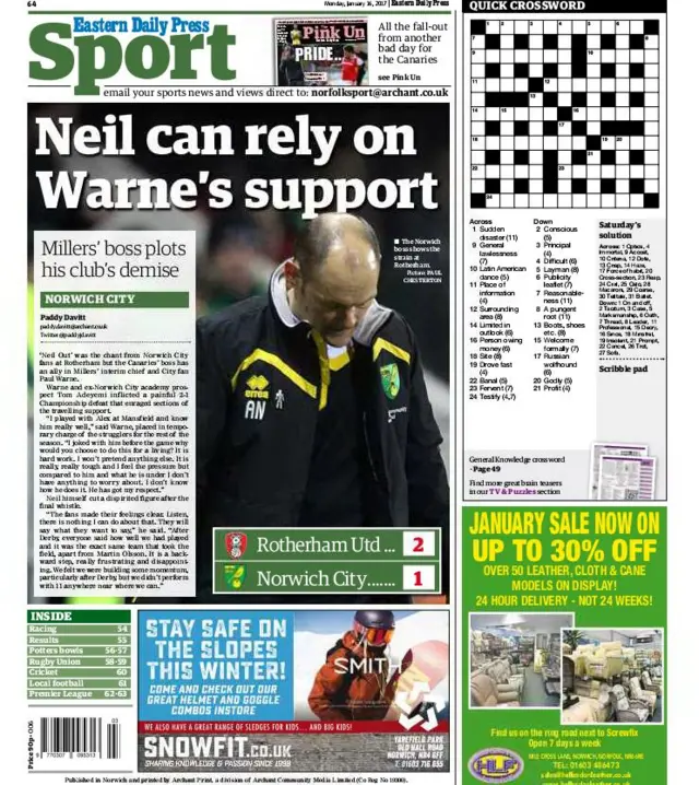 Back page of the EDP