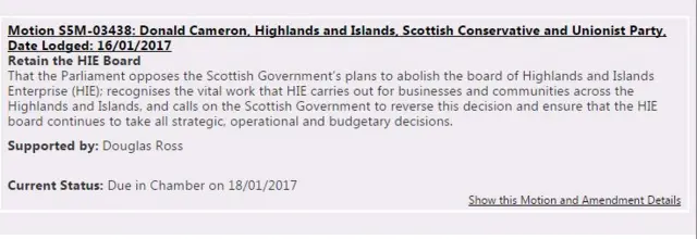 Scottish Conservative motion