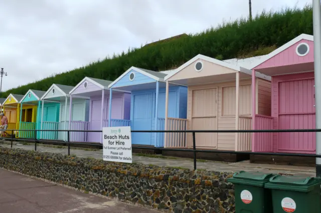 Beach huts in Clacton