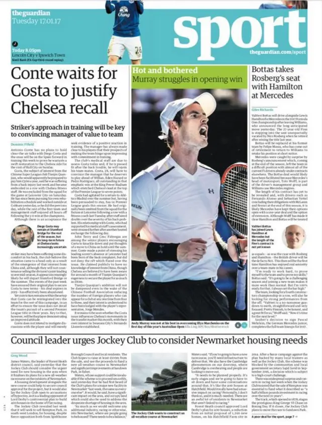 Tuesday's Guardian