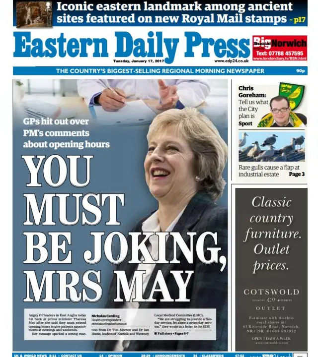 Front page of the EDP