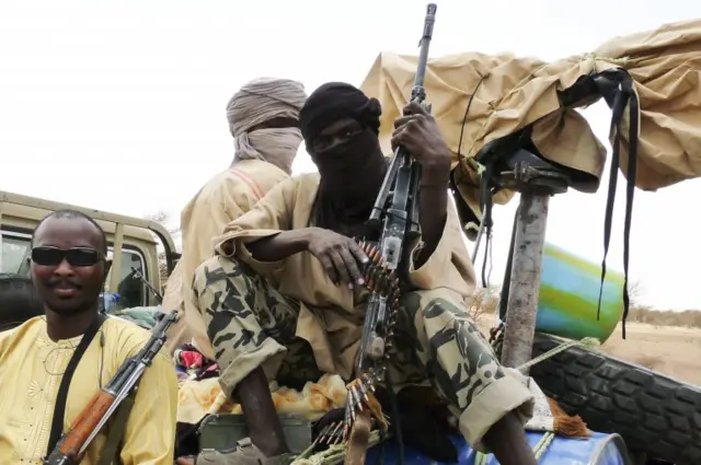 Islamist militants in Gao, Mali - archive shot