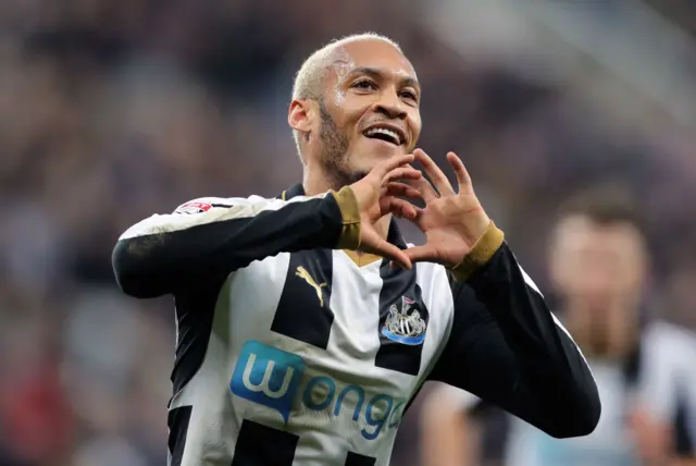 Newcastle's Gouffran celebrates