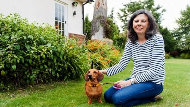 Helen Bailey and her dog Boris