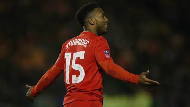 Liverpool's Daniel Sturridge