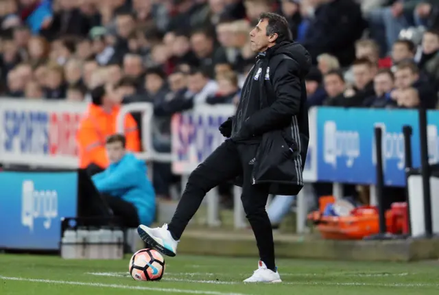 Birmingham's manager Gianfranco Zola