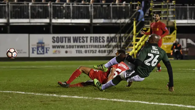 Plymouth's Garita misses a chance