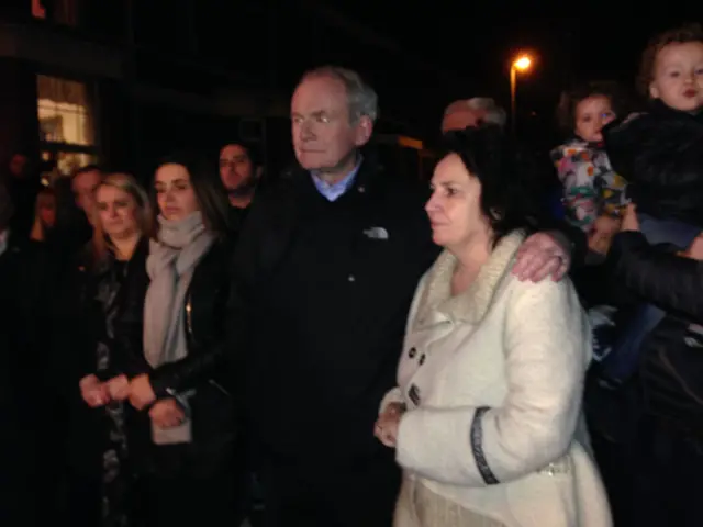 Martin McGuinness and his wife in Derry