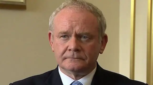 Former deputy first minister Martin McGuinness