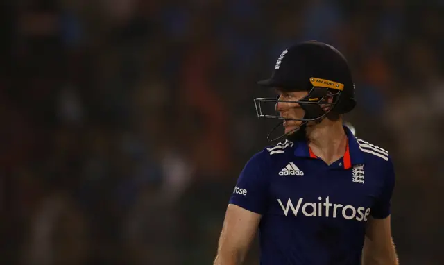 Eoin Morgan looks dejected