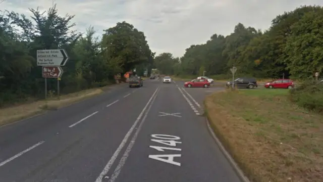 Brome junction on A140