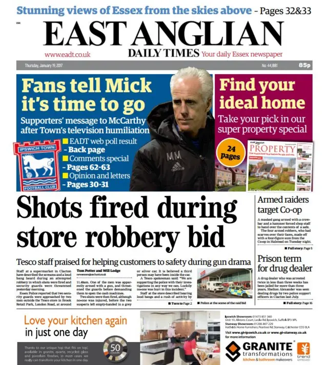 Front page of EADT