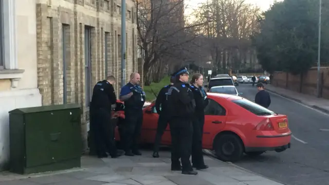 Police with car