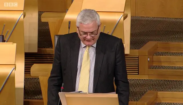 Scottish Lib Dem MSP Mike Rumbles