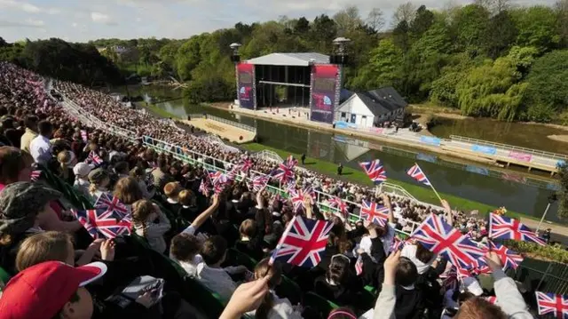 Audience enjoying a show