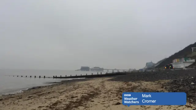 Mist over Cromer seafront