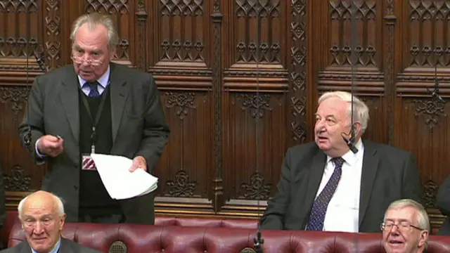 Lord Pearson (l) and Lord Foulkes (r)