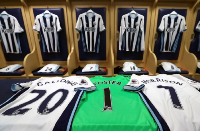 West Brom changing room