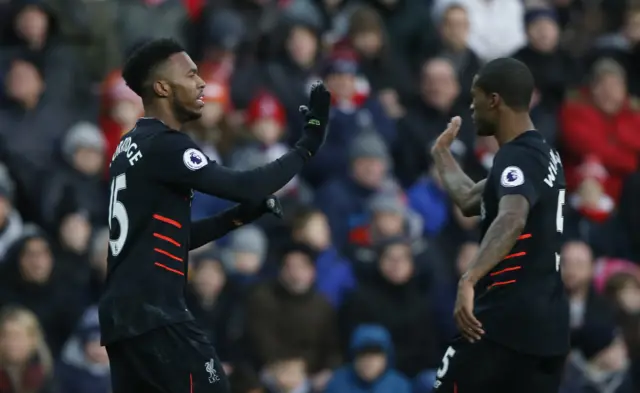 Daniel Sturridge celebrates