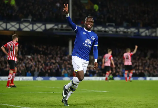 Enner Valencia celebrates