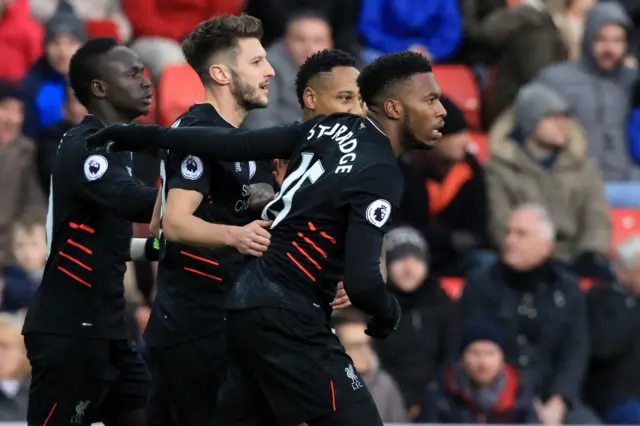 Daniel Sturridge celebrates