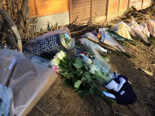 Floral tributes