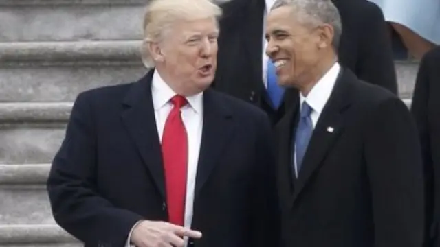 Donald Trump and Barack Obama