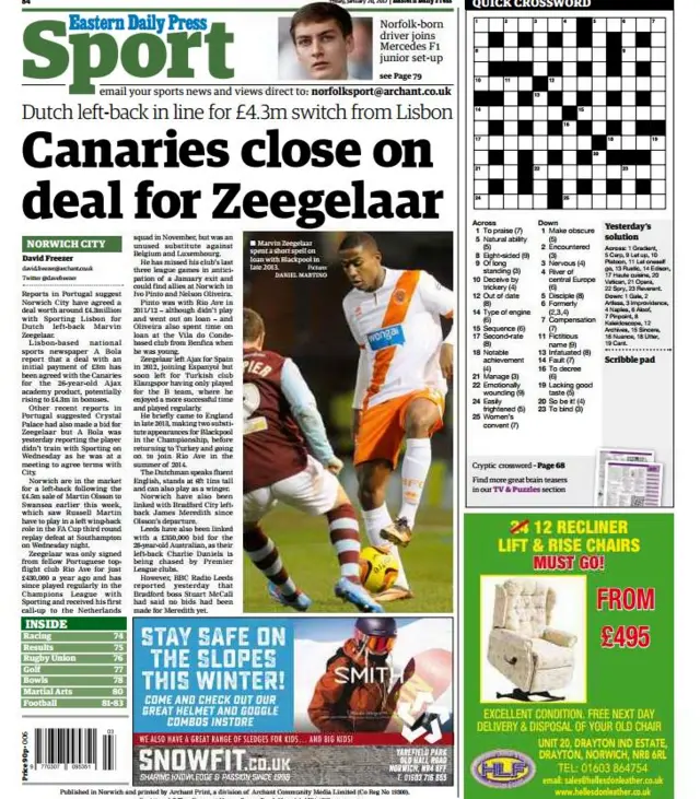 Back page of the EDP