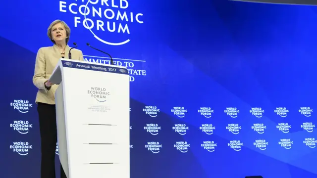 Theresa May in Davos