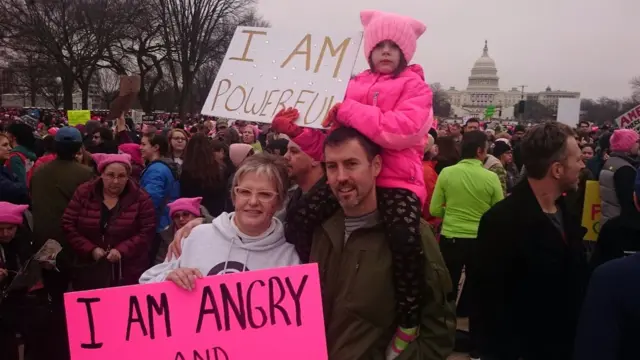 family at march