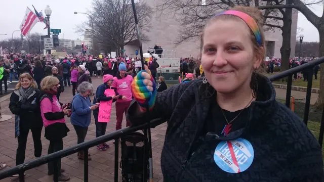 Colleen Siochain, Silver Spring, MD "This is a very affirming event. Restoring my faith in humanity. We still have a lot of work to do."