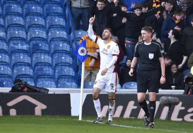 Motherwell striker Louis Moult