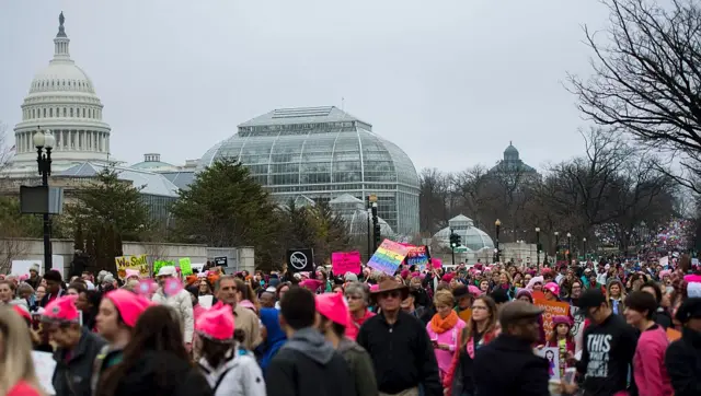 Protesters outside Capitol Hill