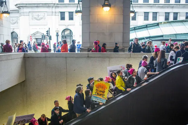 The subway system is packed at some stations