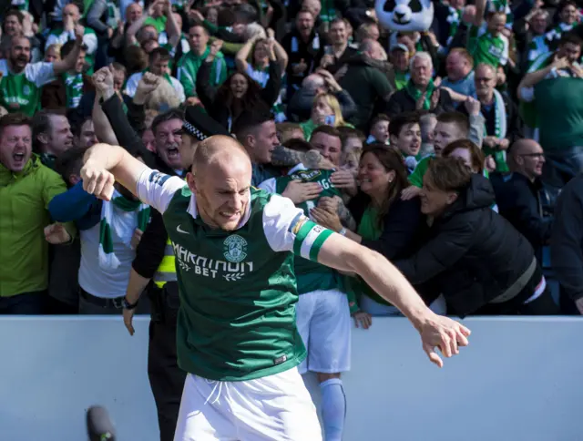 Hibs captain David Gray