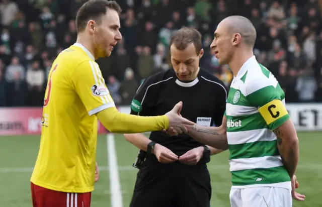 Michael Dunlop and Scott Brown shake hands