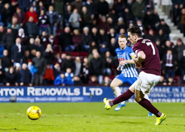 Jamie Walker scores for Hearts