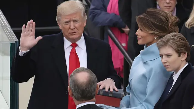 Donald Trump sworn in