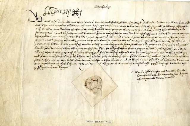 Henry VIII letter