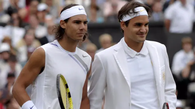 Roger Federer and Rafael Nadal