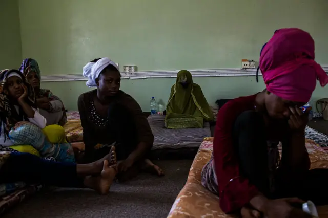 Detained Nigerian women in Libya