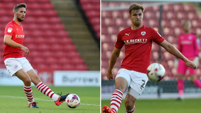 Barnsley pair Conor Hourihane and James Bree